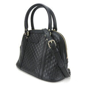 Gucci Black ssima Handbag Crossbody Leather Chic GG Shoulder